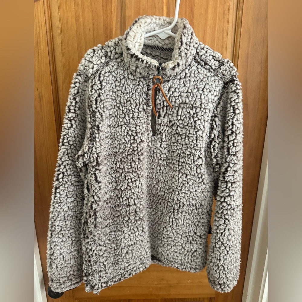 Cozy Gray Sherpa Kids Jacket